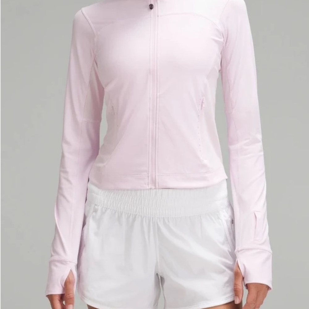 Light Pink Zip-Up Jacket - Lululemon cropped define